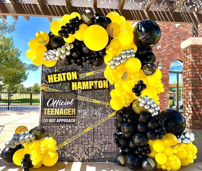 Black Balloon Arch Garland Kit Double Stuffed Matte Black Balloons Different - Image 7