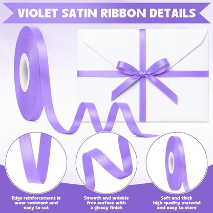 3/8In 30Yards Thin Violet Ribbon - Image 3