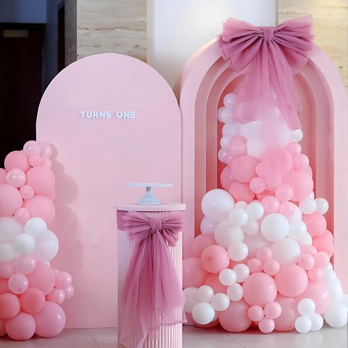 Light Pink Balloons Assorted Colors 125pcs 5 Inch Pink Birthday Balloons - Image 3