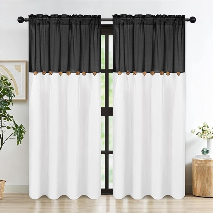 Farmhouse Cotton Linen Curtains - Image 2