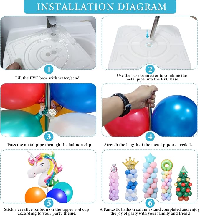 2 Set Balloon Column Stand Kit for Floor - Image 6