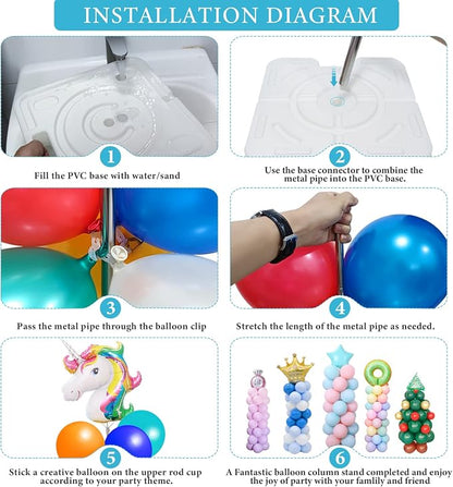 2 Set Balloon Column Stand Kit for Floor - Image 6