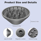 Hair Diffuser Attachment Nozzles for Dyson Supersonic Hair Dryer HD01 HD02 HD03 HD04 HD08 HD15 Tools Accessaries for Flex Style Blow Dryer Styler, Styling Tool for Wavy, Curly, Coily Hair, Grey