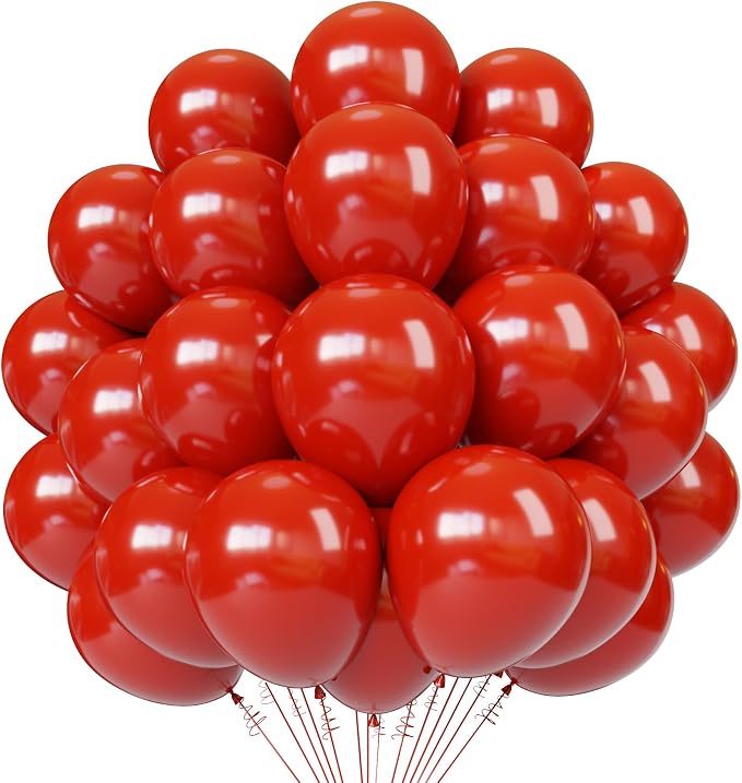 Red Latex Balloons, Graduation, Baby Shower, Valentines, Wedding Party by PATYDECRO