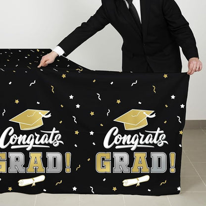 Graduation Decorations, Gongrats Grad Tablecover - Image 3
