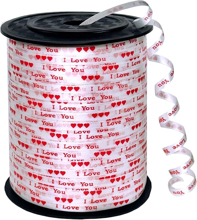 Valentine Curling Ribbon, 500 Yards Ribbons by YCDMLJC