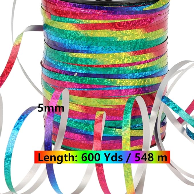 600 Yards Curling Ribbon, Balloon String Roll Ribbon and Bows - Image 4