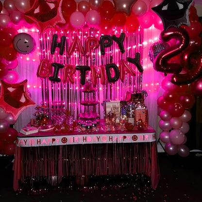 CANREVEL Happy Birthday Banner Decorations + Sign Balloons, - Image 7