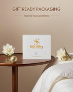 SilkSilky 100% Mulberry Silk Pillowcase - Pure 22 Momme High-Grade 6A Fibers for Hair & Skin, Envelope Closure, Natural, Organic, Breathable & Cooling Pillow Case (King, Dark Blue)