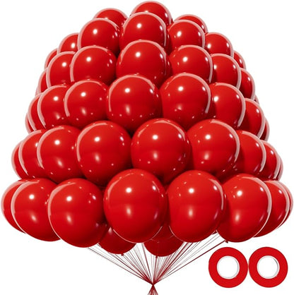 200pcs Red Balloons 5 Inch, Small Mini Latex Balloons by Kawkalsh