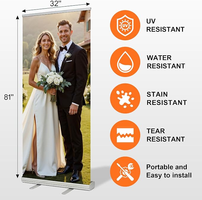 Customized Retractable Banner Aluminum Alloy Frame Portable, Suitable - Image 3