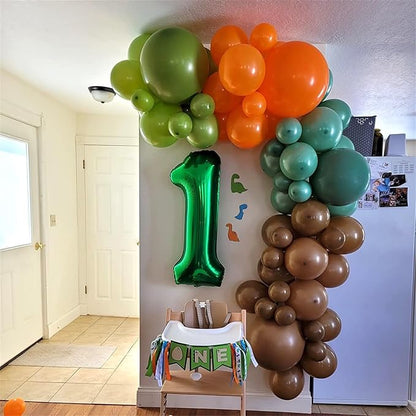 40 Inch Emerald Green Number 8 Balloons, Large Foil 8th Birthday Balloon - Image 6