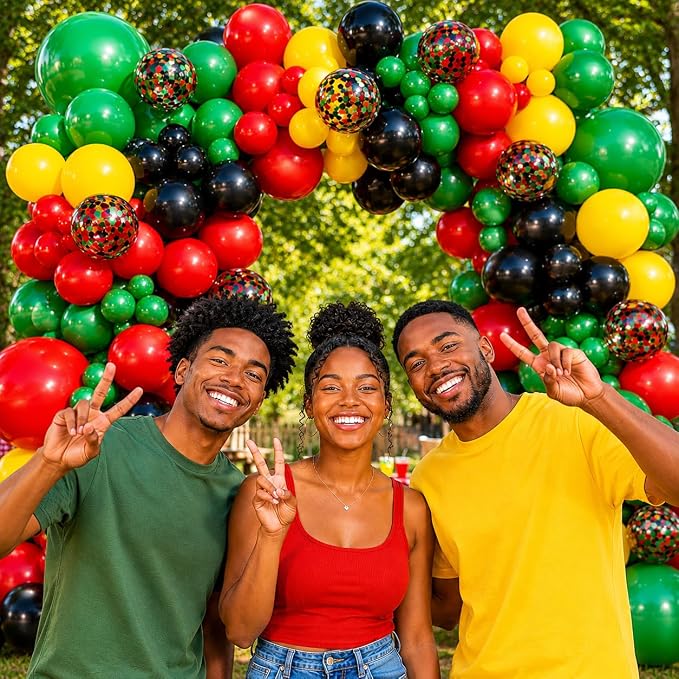 Juneteenth Balloon Garland Arch Kit 203Pcs - Image 4