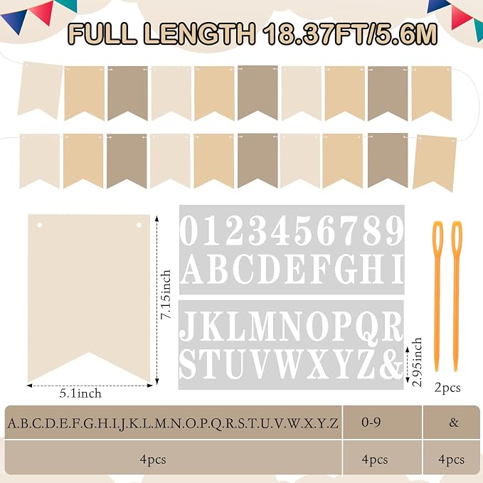Mooliwe 171 Pcs DIY Custom Banner Kit Make Your Own Customizable Sign - Image 2