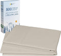 California Design Den Pillow Cases Standard Size Set of 2-800 Thread Count Sateen, Natural 100% Cotton Pillowcases, Fits Standard & Queen Pillows - Beige