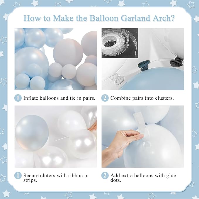 CROSSFINGERS Blue Balloon Arch Kit - Image 7