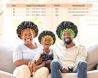 mikimini Small Black Shower Caps Pack of 2 for Kid, Double Layers Waterproof Bathing Hair Cap with Reusable Soft Comfortable PEVA Lining, Cute, Non-fading & Stretchy Shower Hat Small Pack of 2, Black + Orange