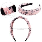 VELSCRUN 12 Pcs Womens Headband Knotted Headbands for Women Girls Wide Headbands Boho Bandeau Knot Turban Headband Hair Band Elastic Hair Accessories for Women