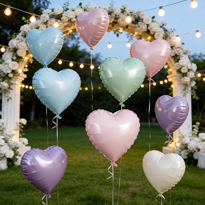 Pastel Heart Balloons - Image 7