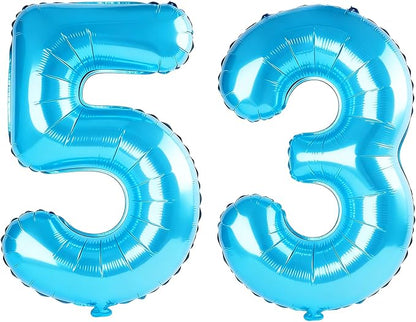 40 Inch Number 53 Balloons for 53rd Birthday Party Decorations, 0-100 Jewelry by FOBELEC