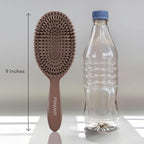FRAMAR Soft Boar Bristle Hair Brush For Women – Boars Hair Brush For Women, Boar Brush For Fine Hair, Hairbrush For Fine Hair, Soft Bristle Brush For Slick Back, Volume and Shine - Chocolate