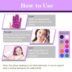 Purple Hair Color Wax, Temporary Hair Color Wax, Temporary Hair Dye for Dark Hair, Washable, Kids, Halloween, Cosplay, Party, Girls