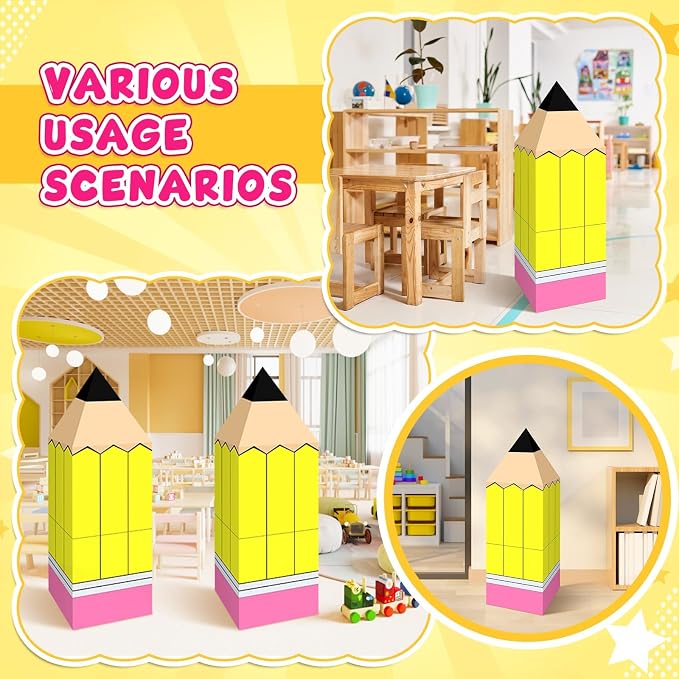 Denylo pro 12 Pcs Back to School Decoration Large Pencil Decoration Boxes - Image 6