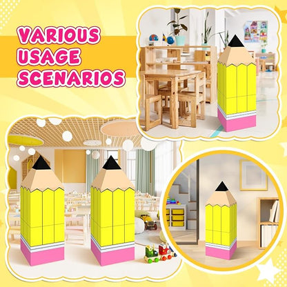 3 Pcs Back to School Decoration Large Pencil Boxes Pencil Decorations - Image 6