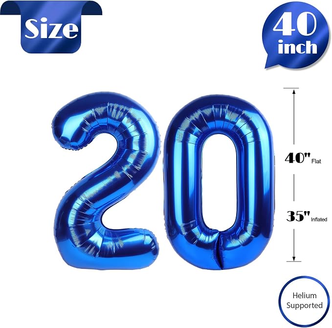 Navy Blue 20 Balloon - Image 6