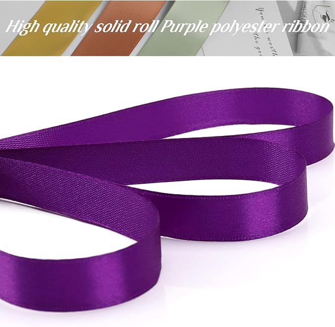 Nsilu Ribbon for Gift Wrapping 50 Yards Perfect Wedding Party Wreath Sewing DIY - Image 4