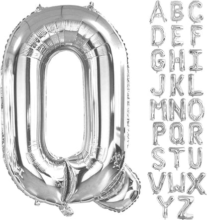 Lovoir 40 Inch Large Silver Letter Q Balloons Big Size Jumbo Mylar Foil Helium by Lovoir
