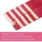 WENNALIFE Tape in Hair Extensions Human Hair Red Tape in Extensions, 10pcs 25g 18 inch Remy Invisible Tape Ins Straight Colored Soft Real Human Hair Tape in Extensions Refill Set Extensions