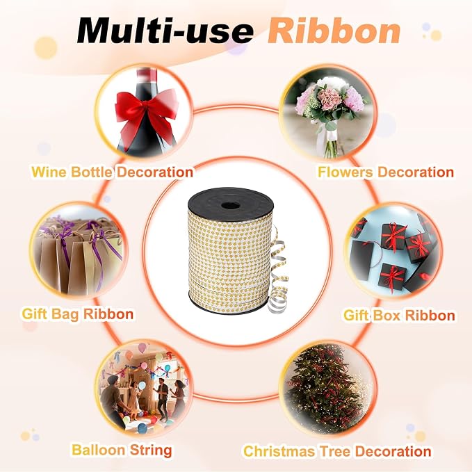 PATIKIL Glitter Curling Ribbon 500yds x 1/5" Plastic Balloon String Ribbon | - Image 6