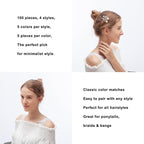 100PCS Snap Hair Clips for Women, 2 Inch Non-Slip Metal Barrettes, Stylish Hair Accessories for Girls, Perfect for Daily Use and Styling