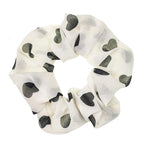LOOKSEVEN Scrunchies for Hair Women, 5PCS Bandana Scrunchy Hair Ties, Heart Shape