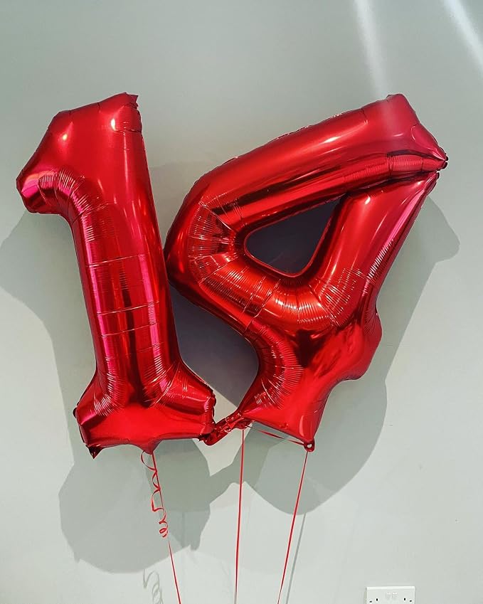 40 Inch Red 15 Number Balloons Giant 15 or 51 Balloons Red Birthday 15 Balloons - Image 6