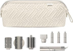 Leudes Hair Tools Travel Bag for Shark Flexstyle Carrying Case Portable Shark Hair Air Wrap Dryer Case Waterproof Dustproof Flat Curling Iron Travel Organizer (Beige)