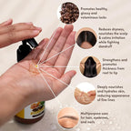 VITAL AFFAIR Organic Castor & Frankincense Oil Blend - 100% Pure and Natural, Cold Pressed, Unrefined Glass Bottle Castor and Frankincense Oil For Face & Hair Growth - 8oz