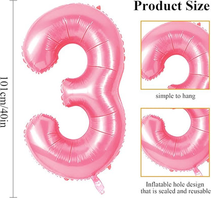 Number 83 Balloons for 83rd Birthday Party Decorations, 0-100 Large No.83 - Image 2