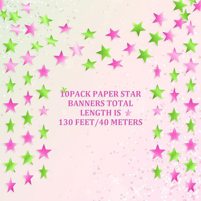 Patelai Glitter Star Garland Banner 2026 Graduation Decor 130 Feet Star Hanging - Image 2