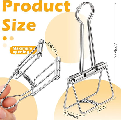 Affrolling 8 Pack Balloon Arch Clips Large Metal Backdrop Clips 3.8 x 2 Inch - Image 2