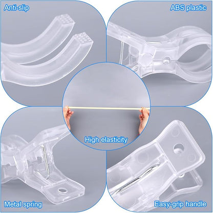 10pcs Balloon Arch Clips & 100pcs Balloon, Transparent Clear Backdrop Heavy - Image 4