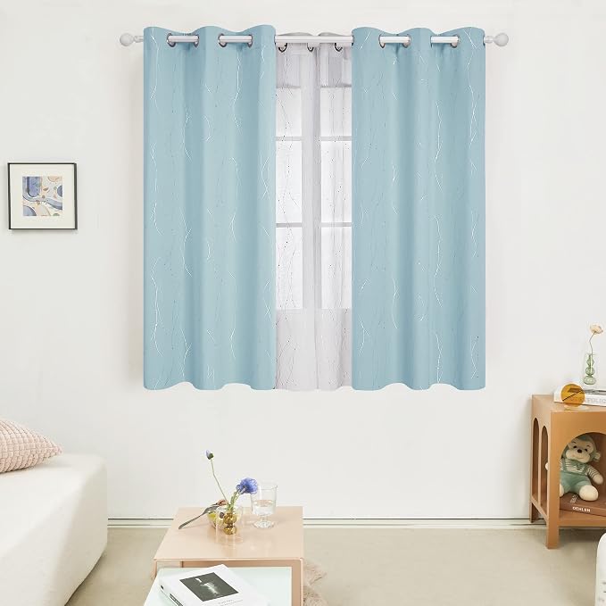 Deconovo Living Room Curtains 54 Inches Long, Thermal Insulated, Room Darkening - Image 2