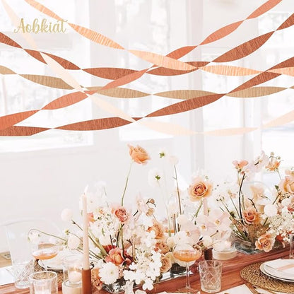 AOBKIAT Brown Boho Streamers Party Decorations - Image 2