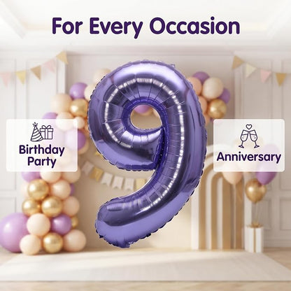 YPSelected 32 Inch Large Foil Helium Number Balloon Birthday Wedding Party 0-9 - Image 4