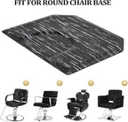 4 ft. x 5 ft. Salon Mat Anti Fatigue for Hairstylist Standing, Thick Barber Floor Mats Under Salon Chair, Hair Mat Hairdressing Barbershop Beuaty Spa Equipment