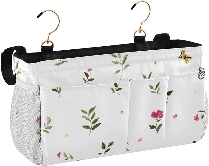 Bedside Caddy Metal Frame Hanging Organizer Bunk Bed Dorm Accessories Hook And - Image 2