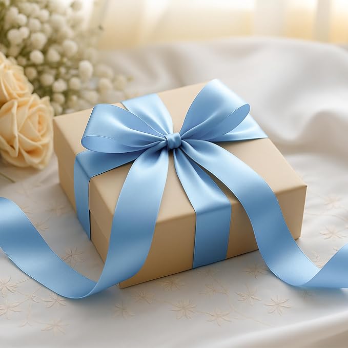 30Yards 1 1/2In Sky Blue Ribbon - Image 7