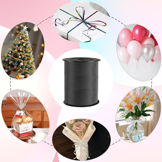 500 Yard Premium Black Curling Ribbo, Curling Ribbon - Image 4
