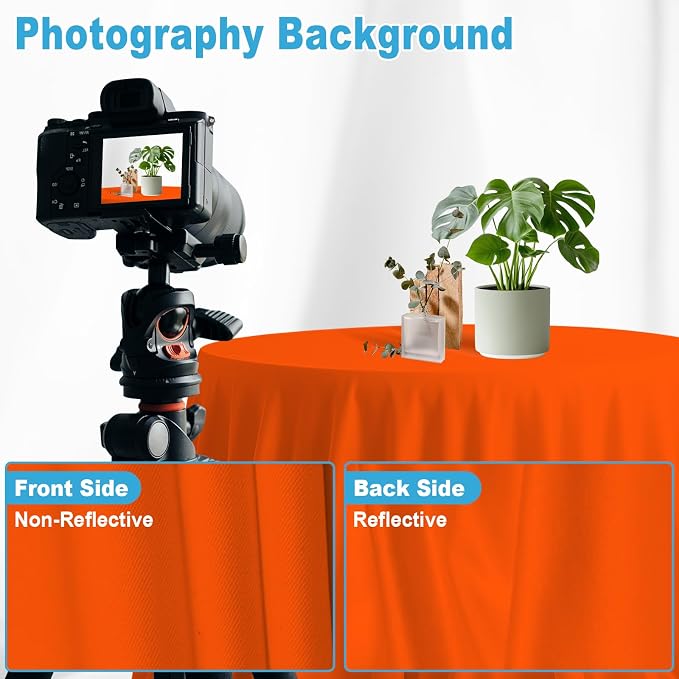 Orange Photography Backdrop for Photoshoot, 5x7 FT | Versatile Studio Photo - Image 6